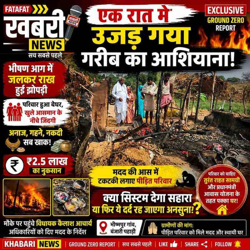 आशियाना जलकर राख