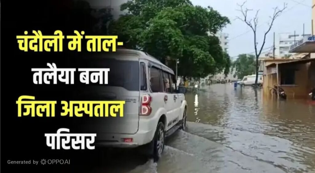 Chandauli District Hospital Waterlogging