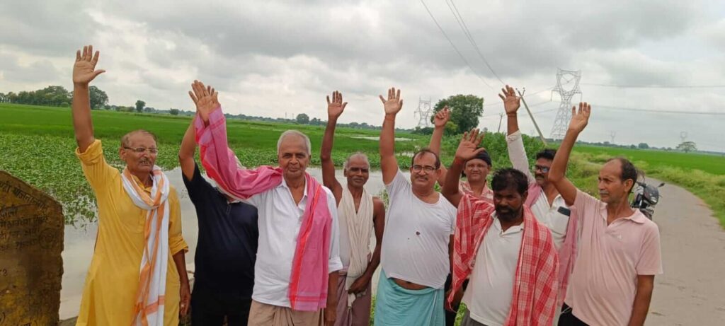 Shahabganj Flood Drainage Farmers Protest