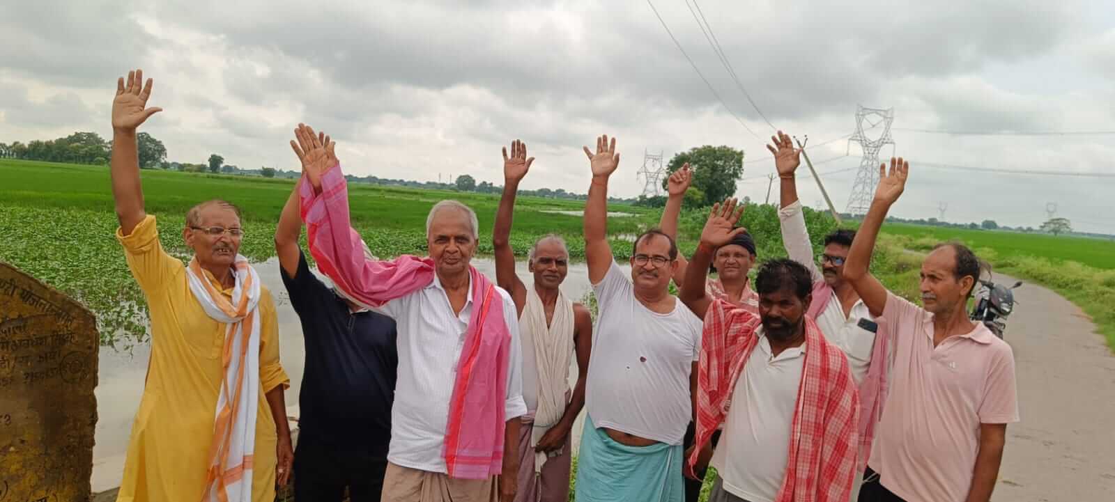 Shahabganj Flood Drainage Farmers Protest